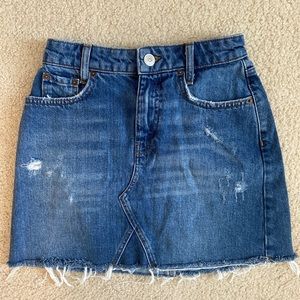 bdg denim mini skirt